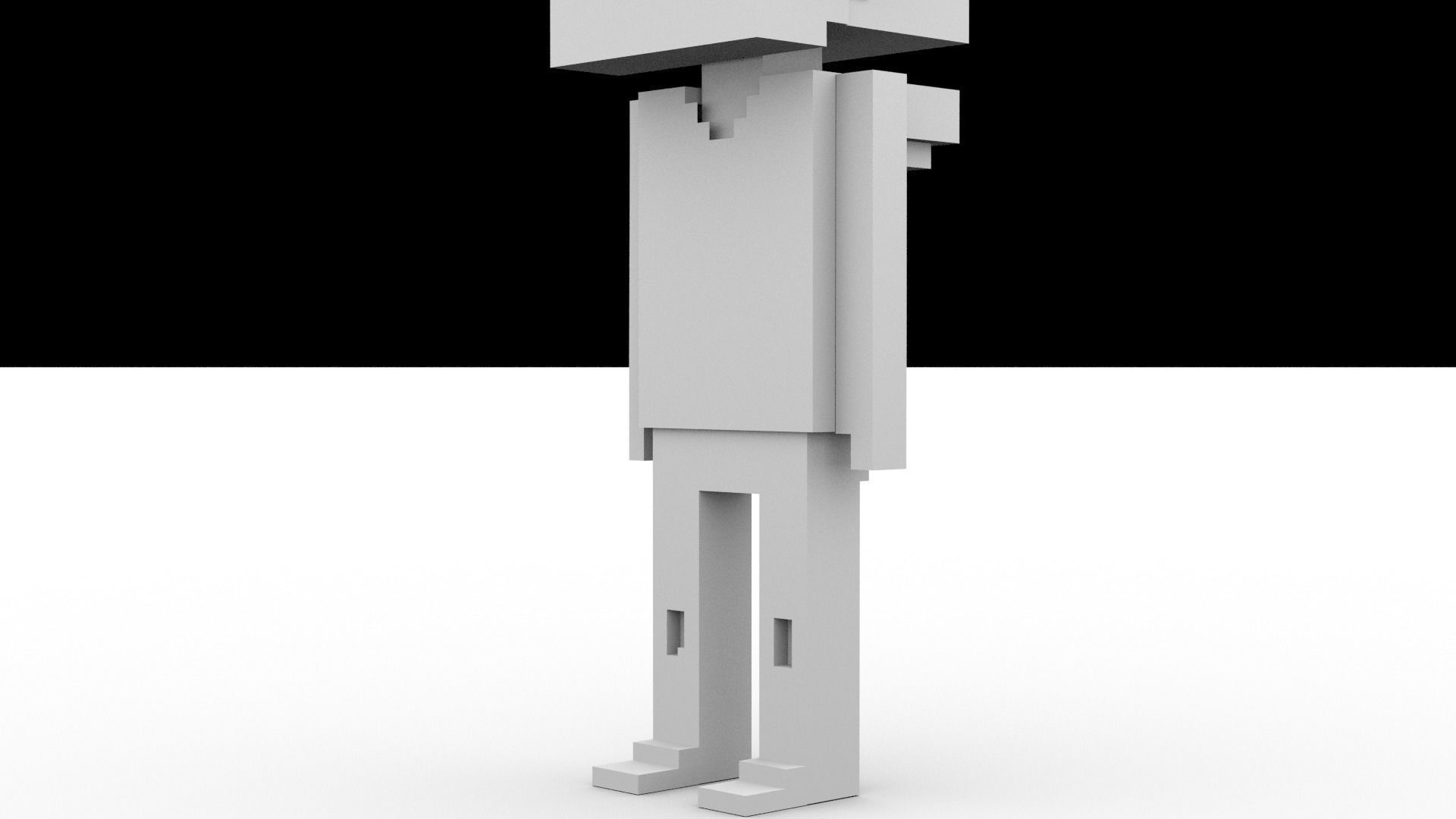  3D Pixel Meebits  3D model_9