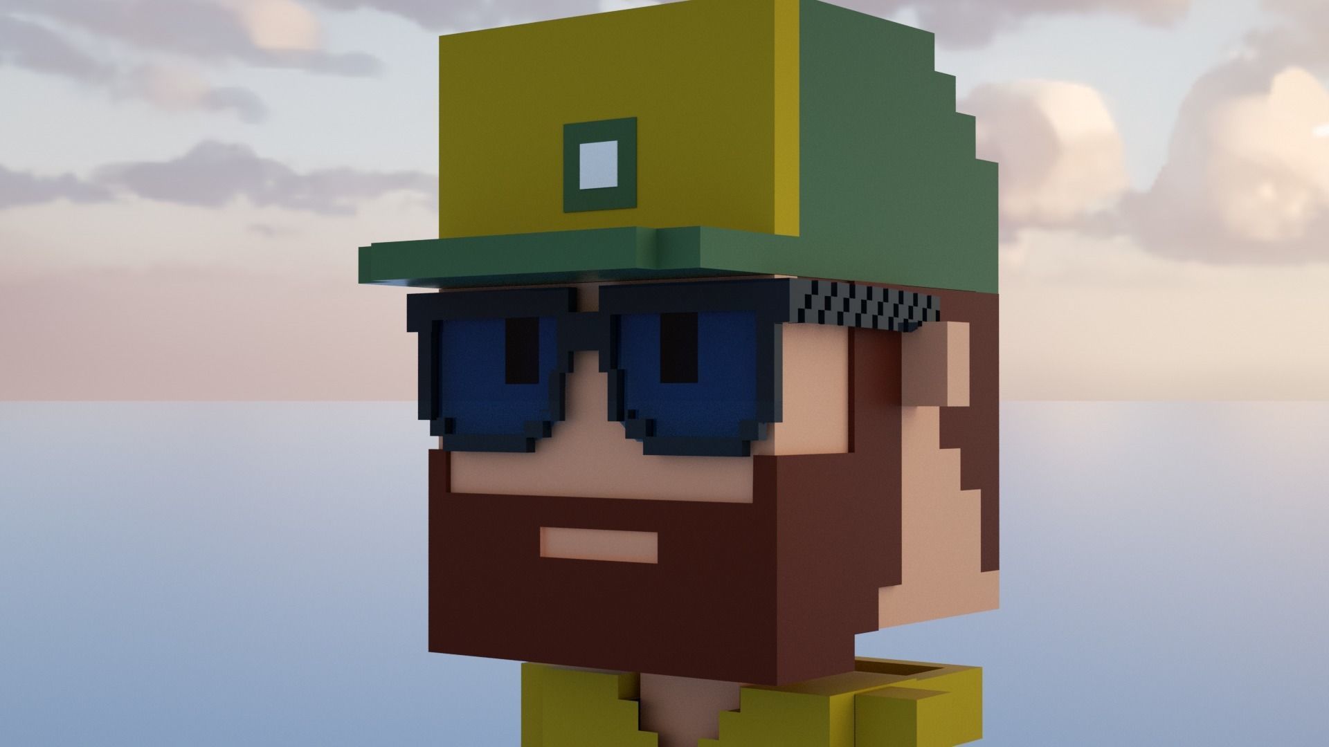  3D Pixel Meebits  3D model_11