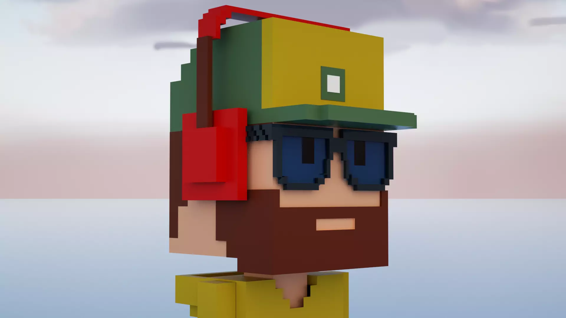  3D Pixel Meebits  3D model_0
