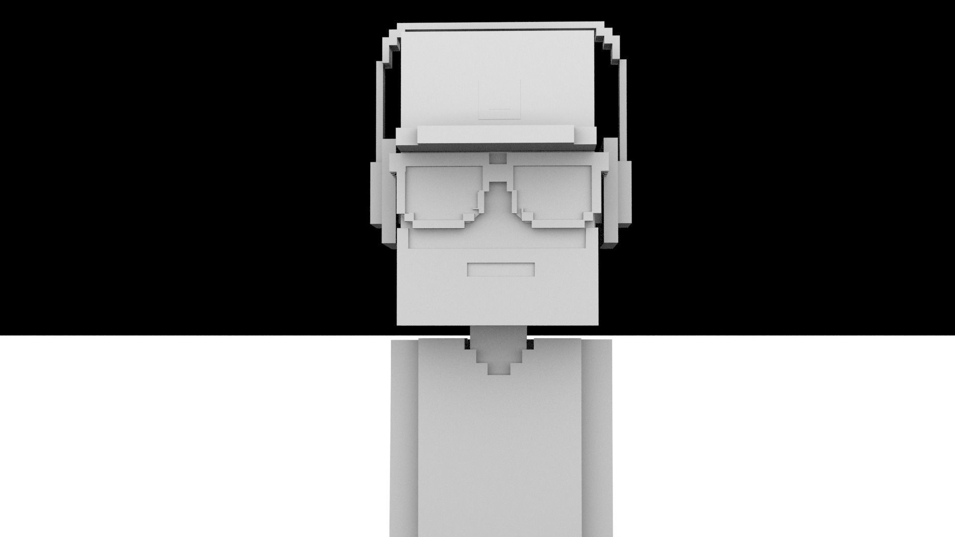  3D Pixel Meebits  3D model_7