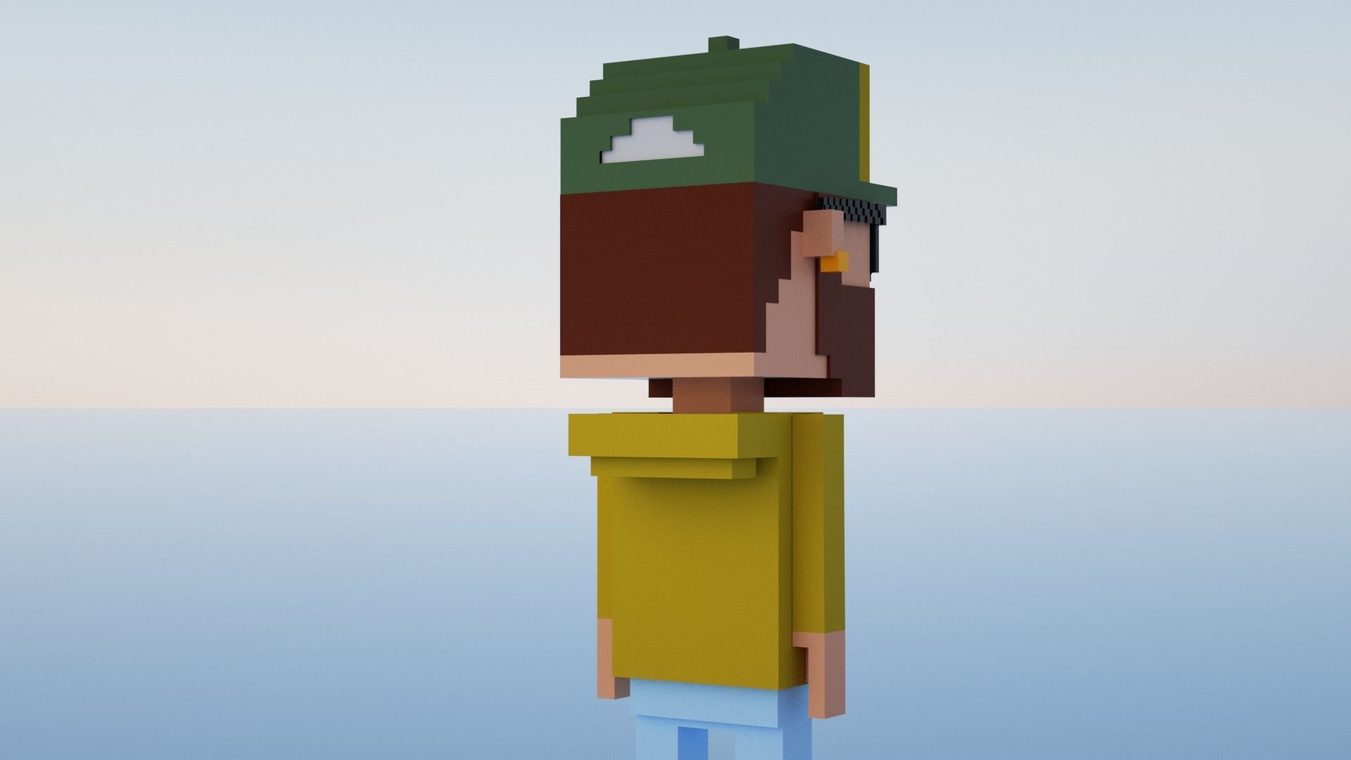  3D Pixel Meebits  3D model_13