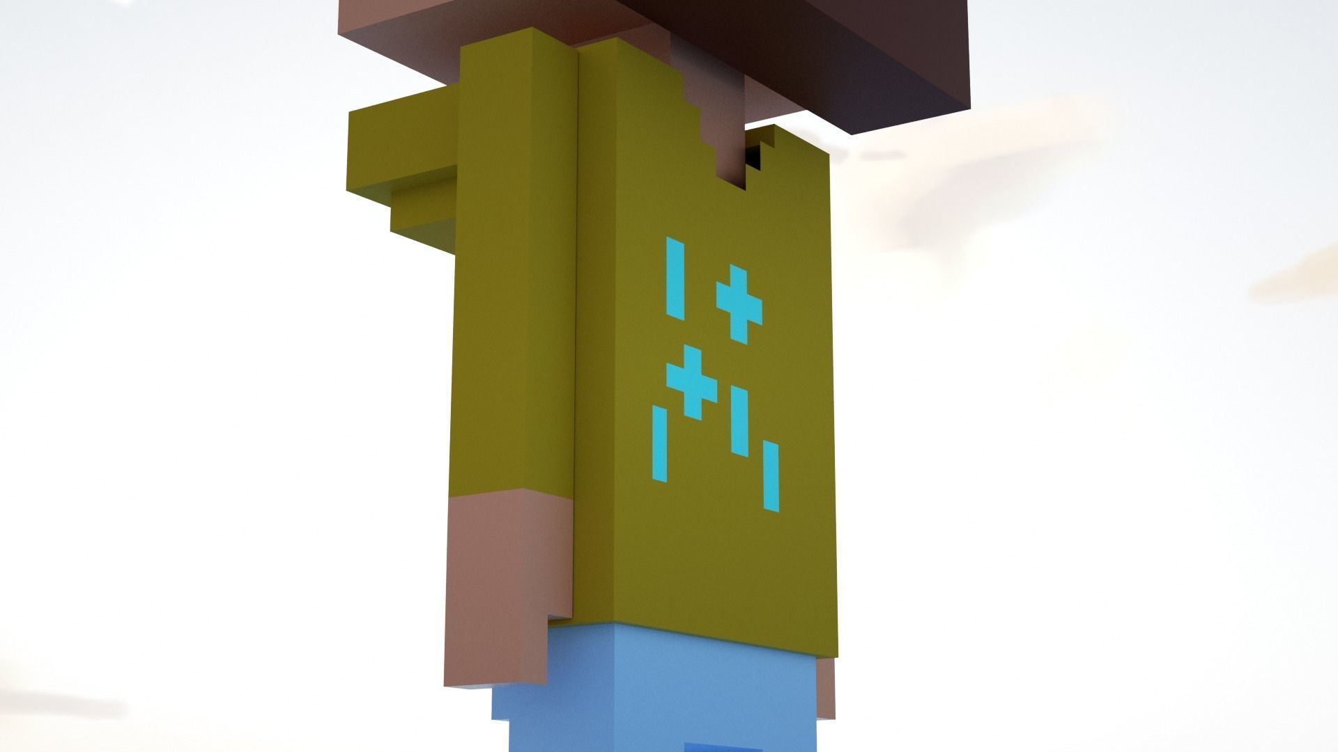  3D Pixel Meebits  3D model_1