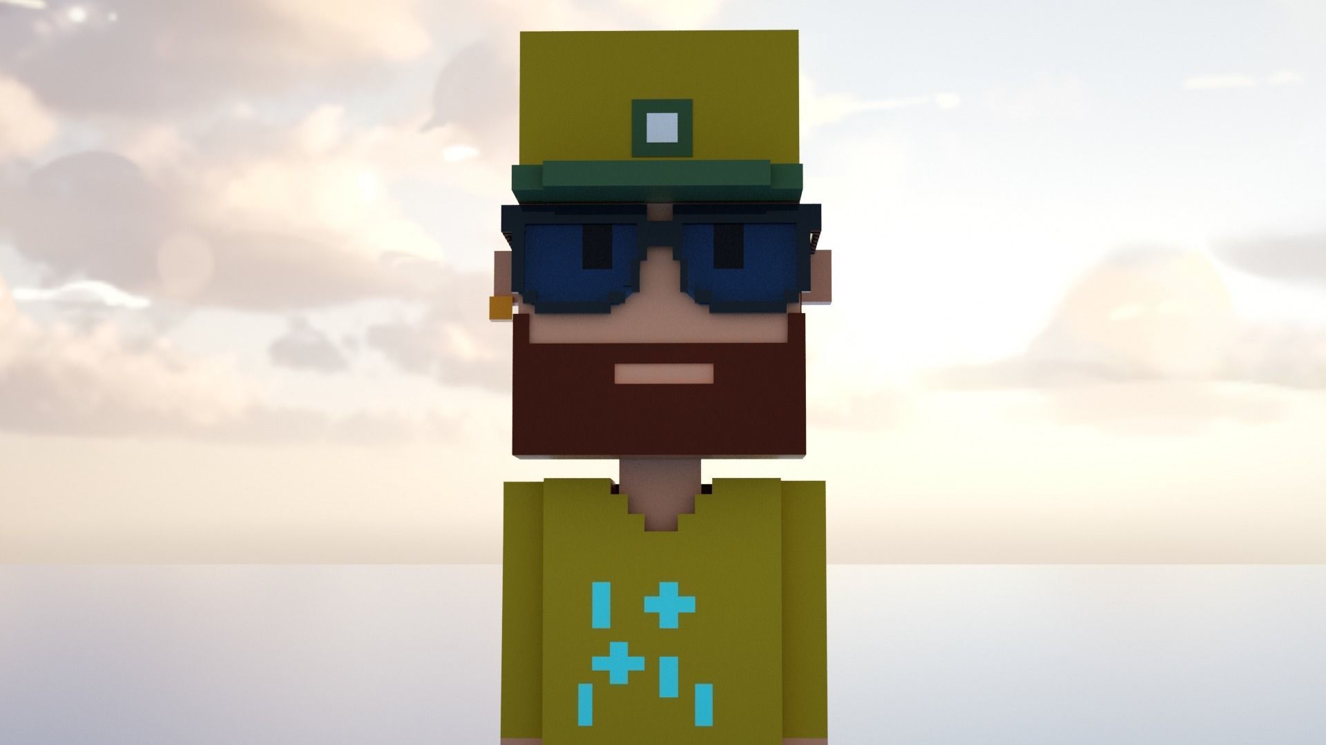 3D Pixel Meebits  3D model_3