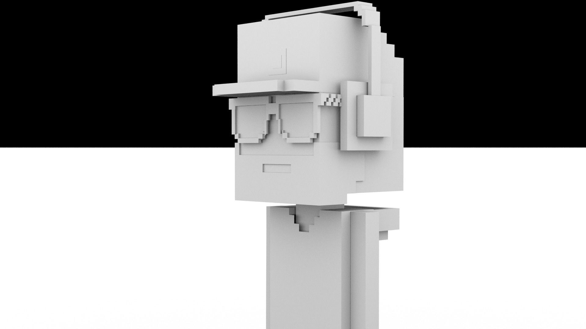  3D Pixel Meebits  3D model_8