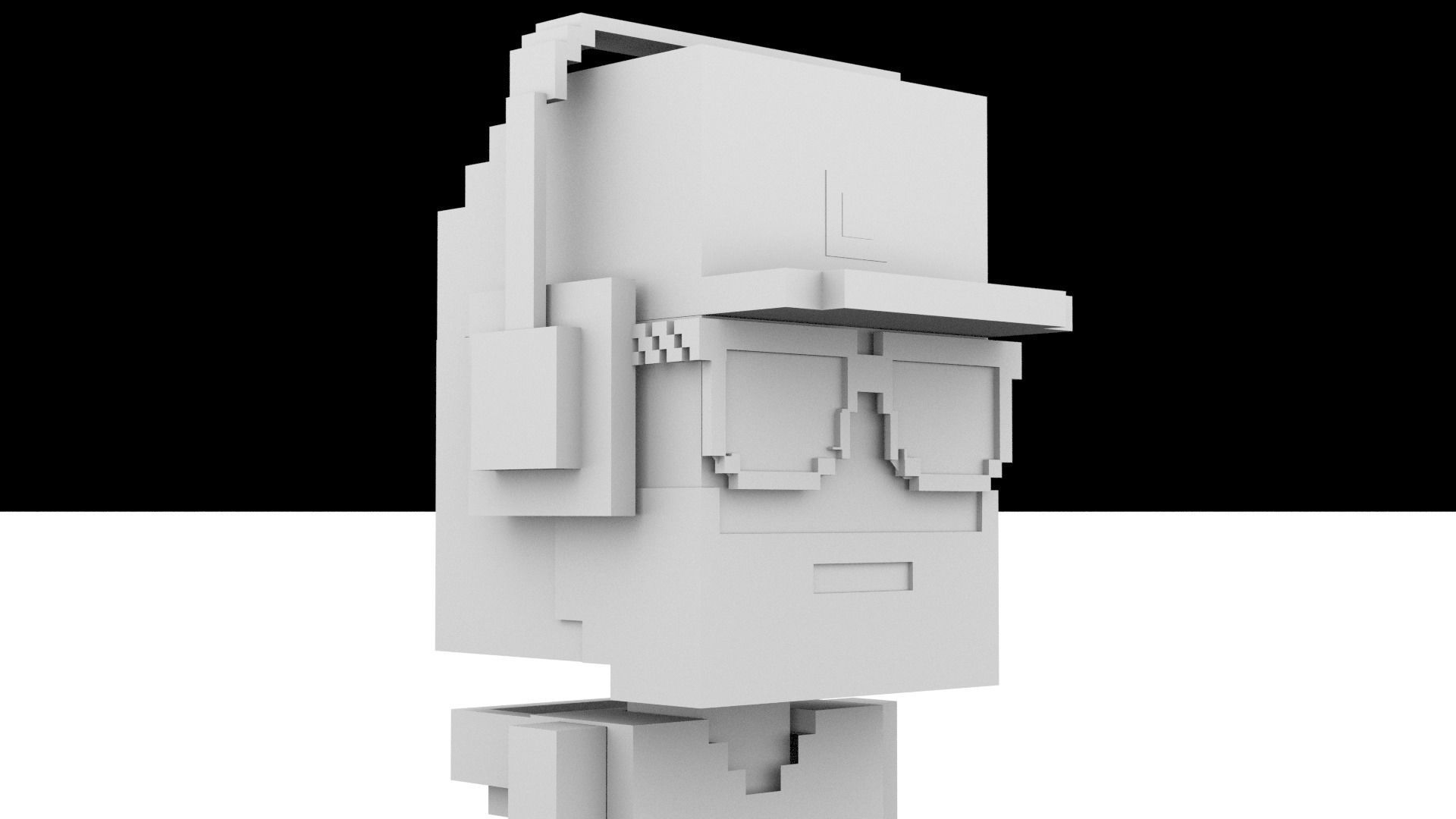  3D Pixel Meebits  3D model_6