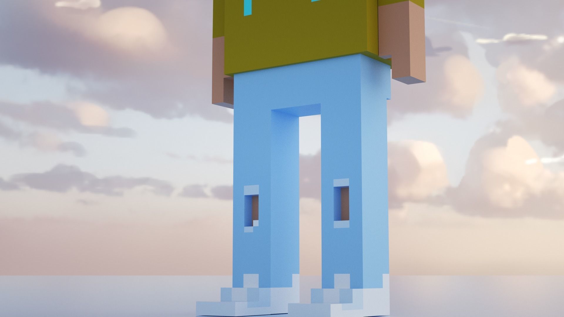  3D Pixel Meebits  3D model_14