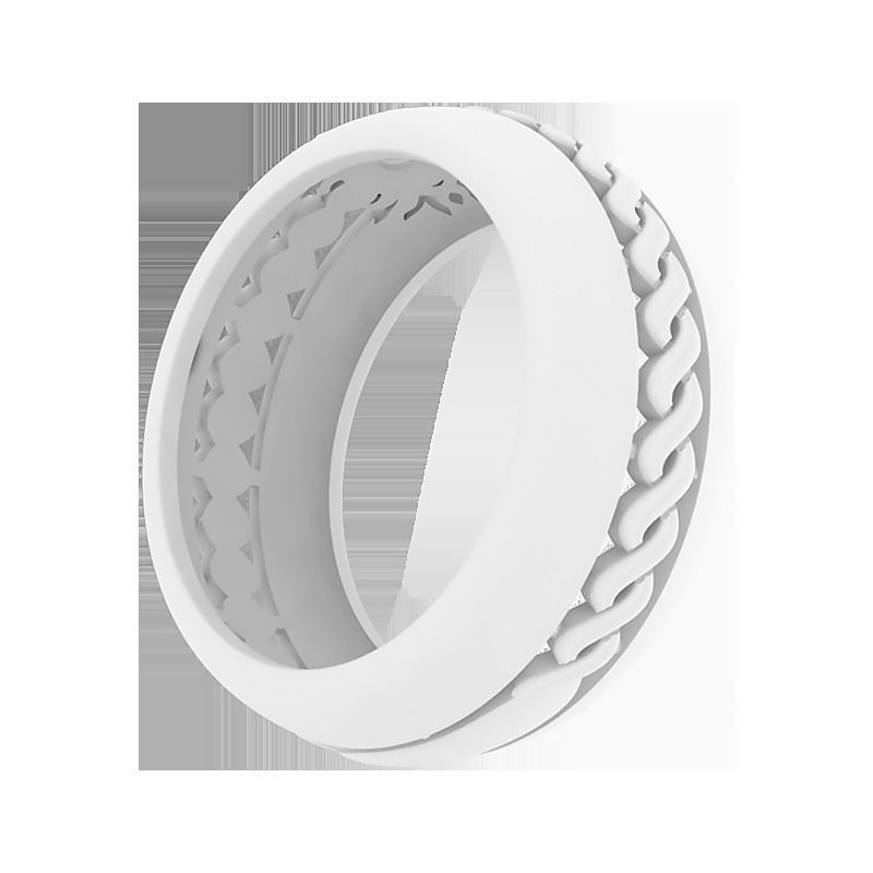 Wedding ring with Celtic pattern Free 3D print model_4