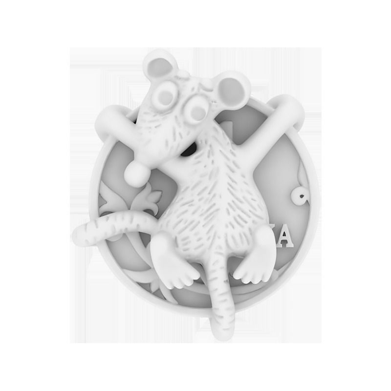 Coin mouse 3D print model_1