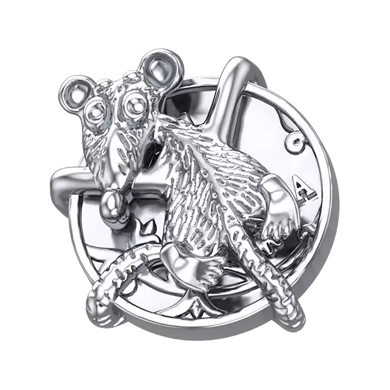 Coin mouse 3D print model_0