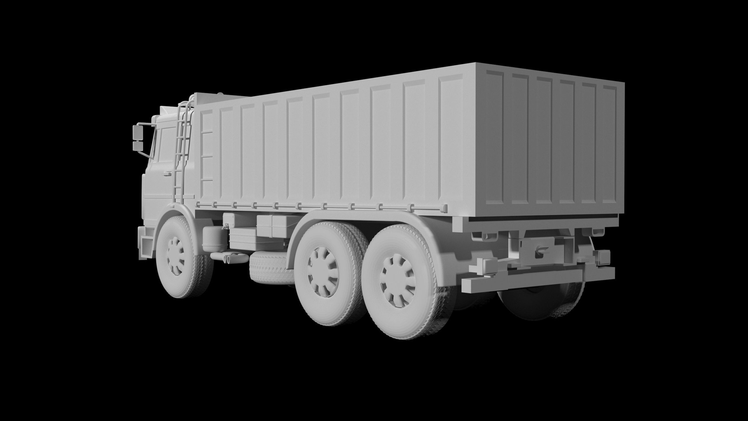 FIAT truck 160 3D print model_3
