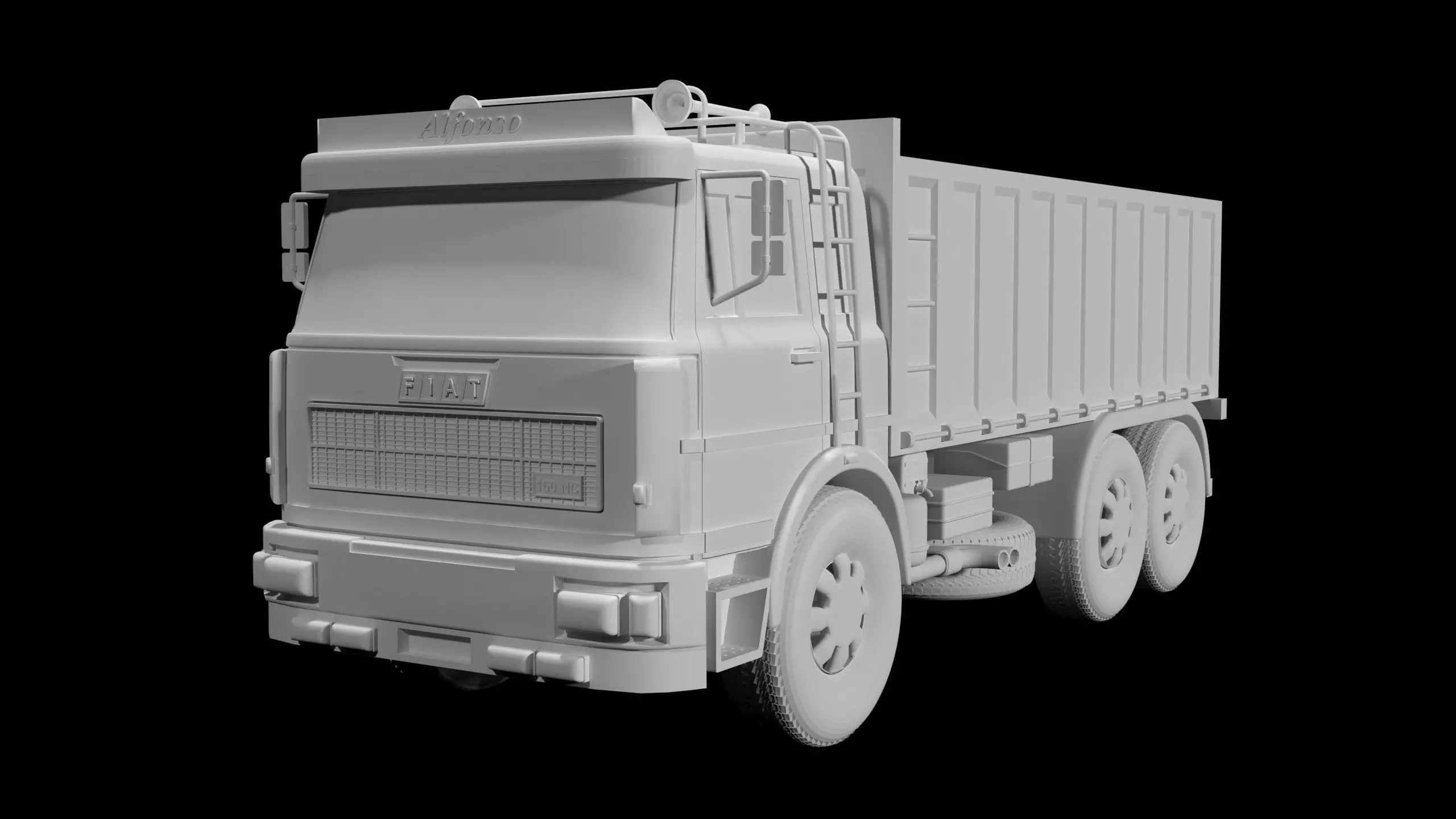 FIAT truck 160 3D print model_0