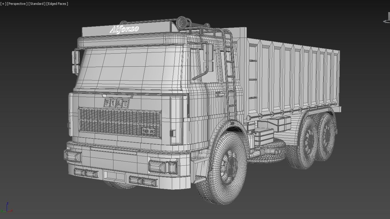 FIAT truck 160 3D print model_7