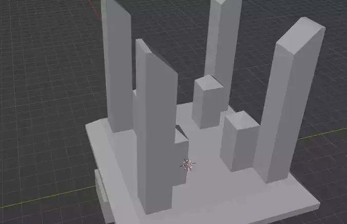 Shrine tower with four pillars