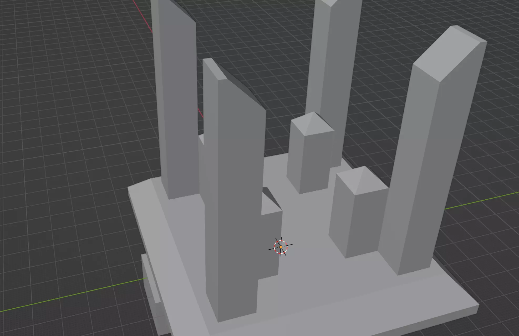 Shrine tower with four pillars Free low-poly 3D model