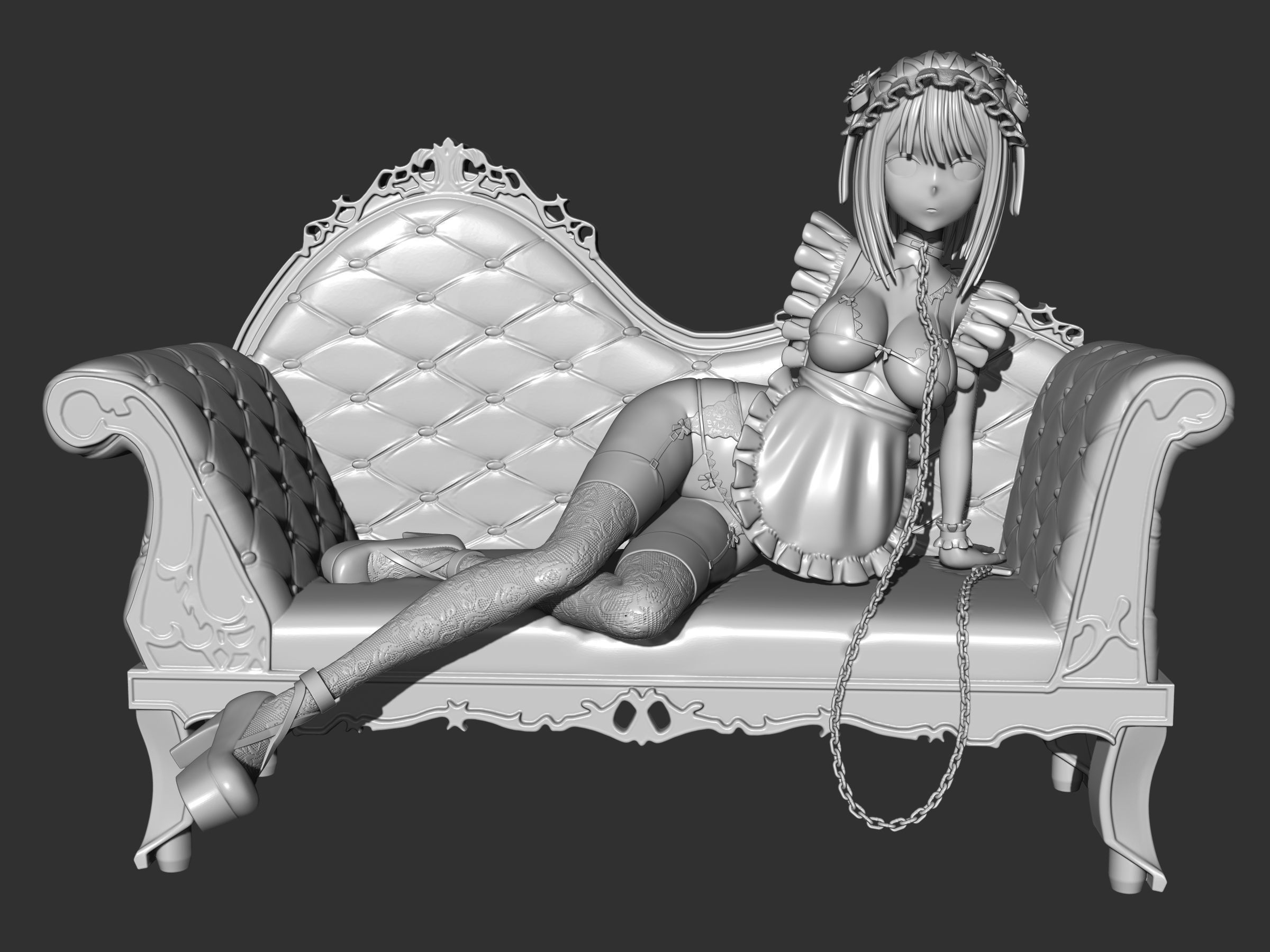 Marin shizuko cosplay figure 3d  3D print model_10