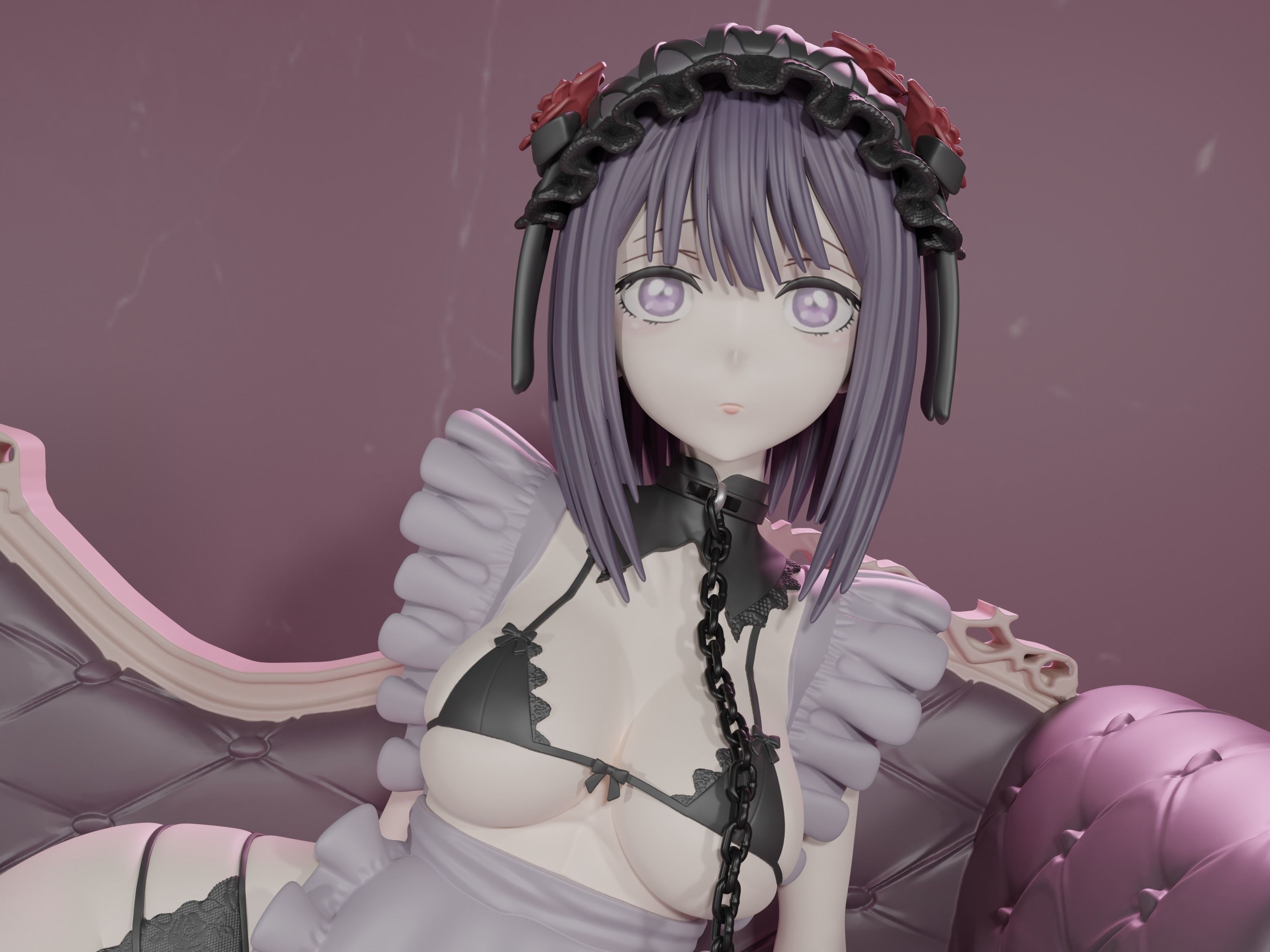 Marin shizuko cosplay figure 3d  3D print model_3