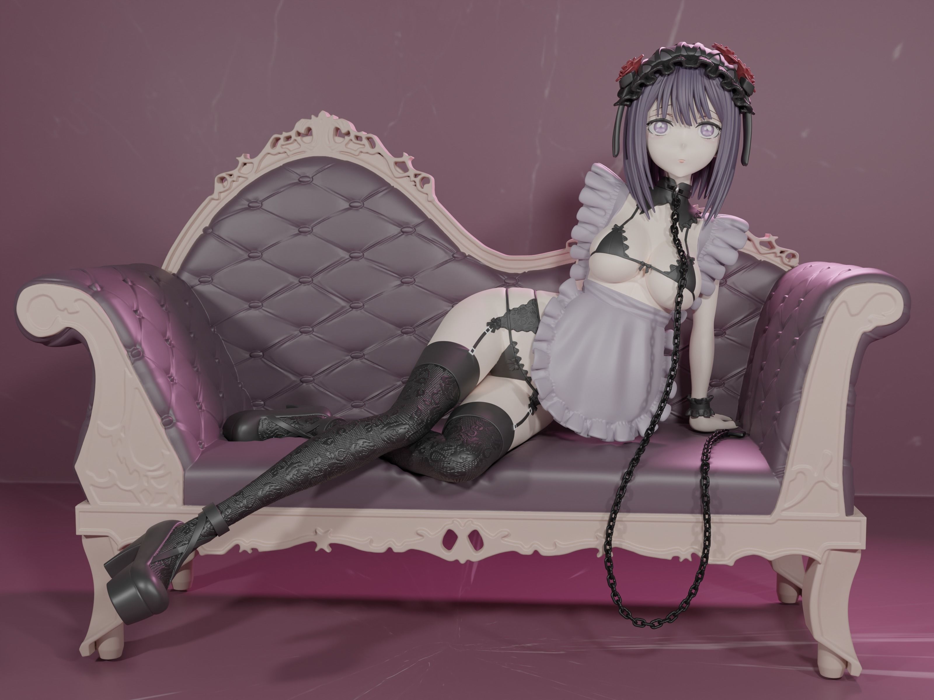 Marin shizuko cosplay figure 3d  3D print model_2