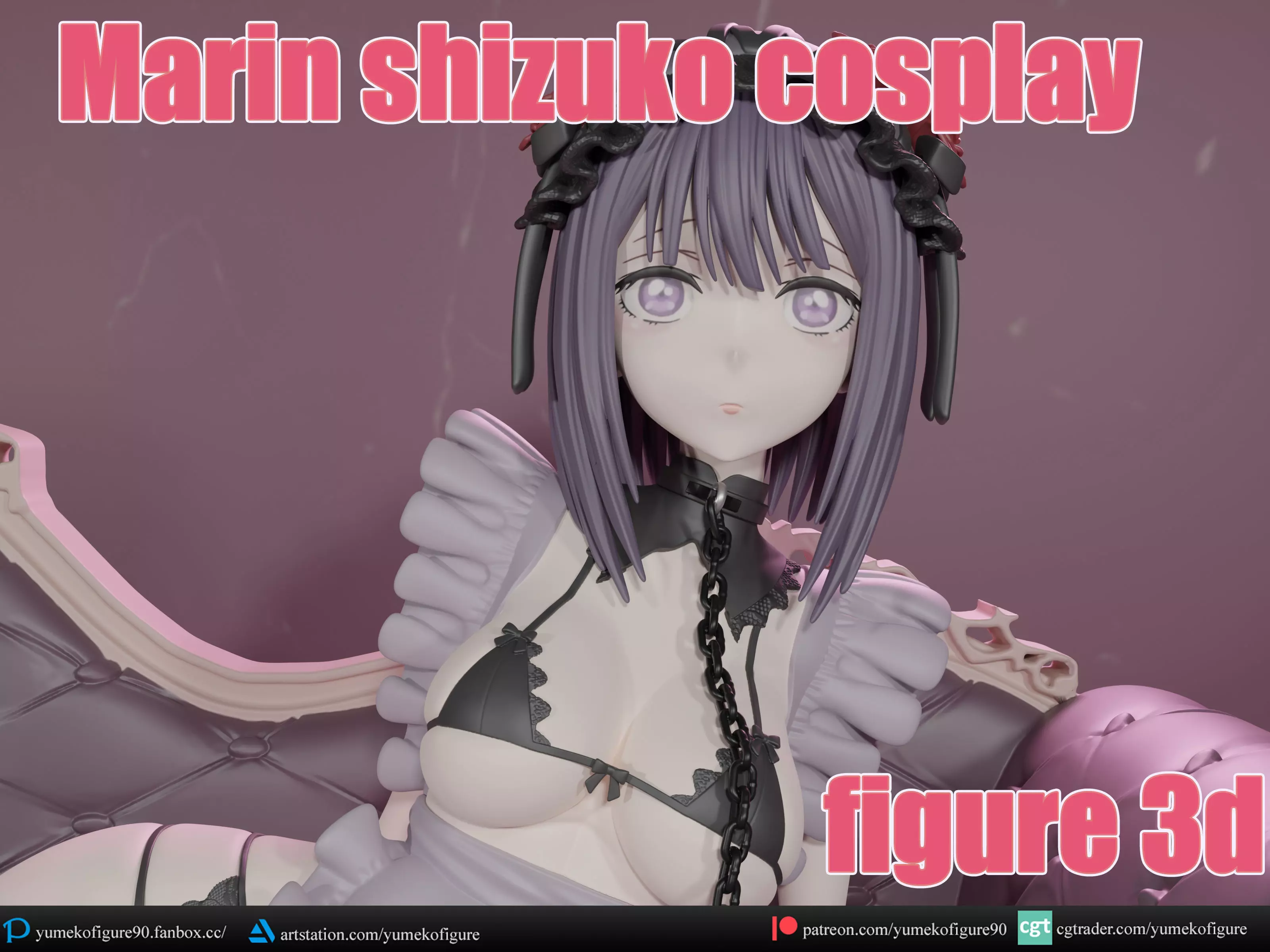 Marin shizuko cosplay figure 3d  3D print model_0