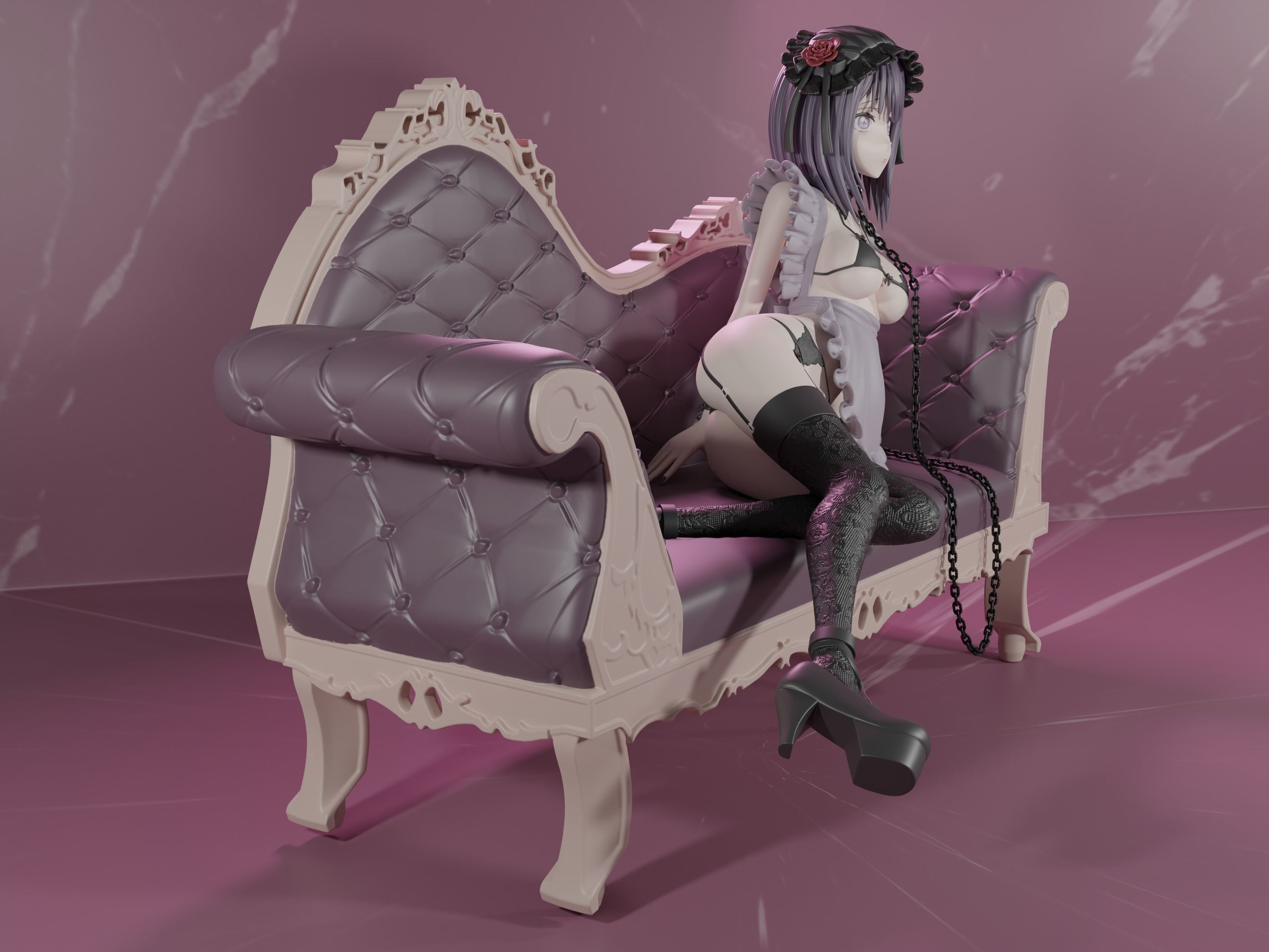 Marin shizuko cosplay figure 3d  3D print model_5