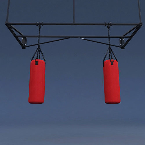 Boxing punching bag lowpoly 3d model   3D model
