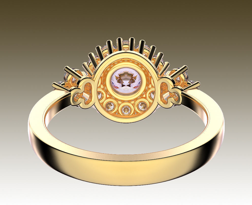 Ring Aster 3D print model_6