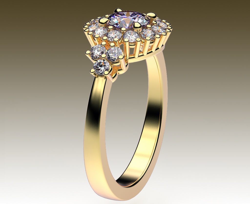 Ring Aster 3D print model_2