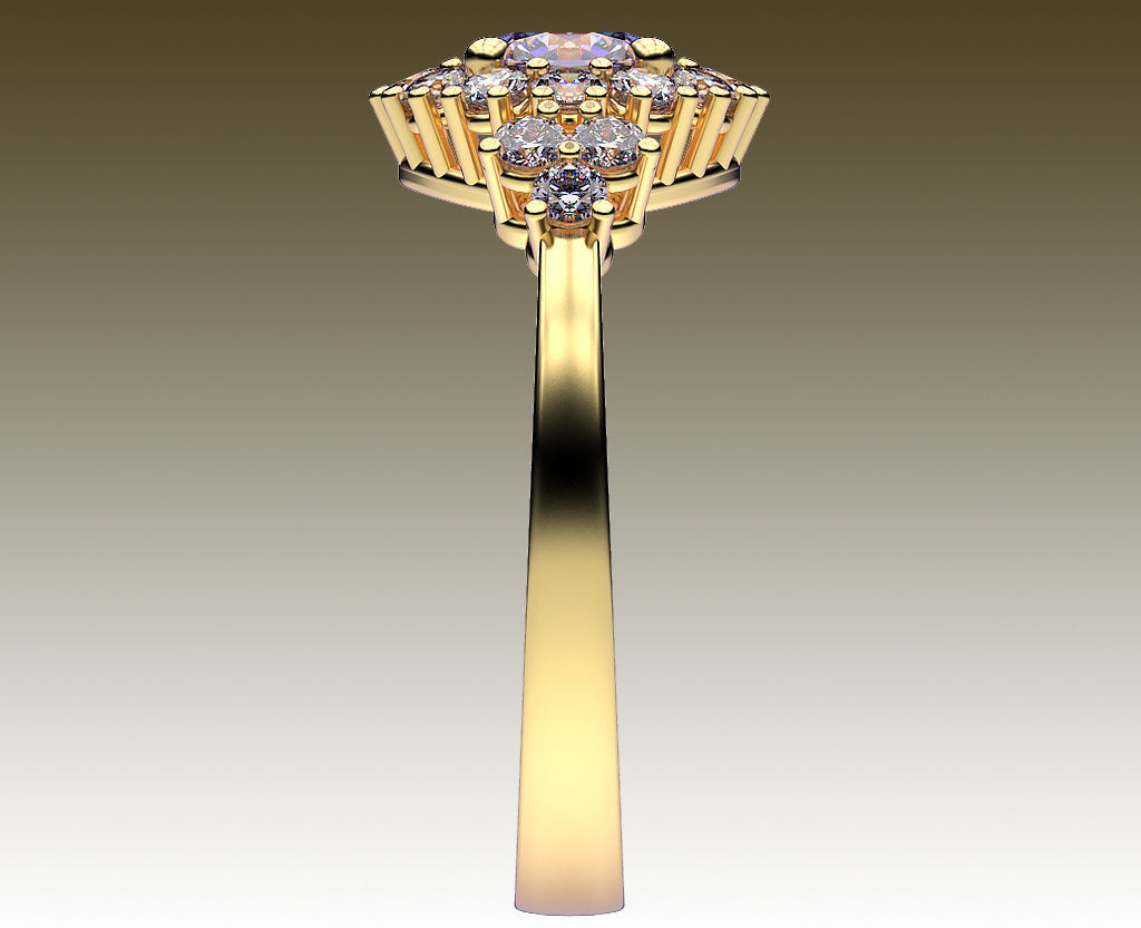 Ring Aster 3D print model_3