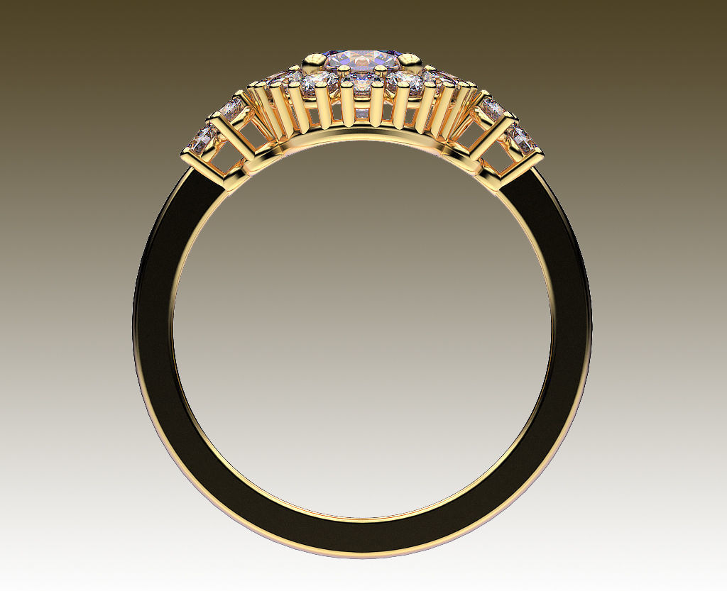 Ring Aster 3D print model_5