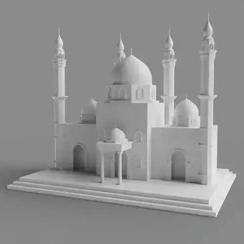 Masjid 3D Model mosque Free 3D model