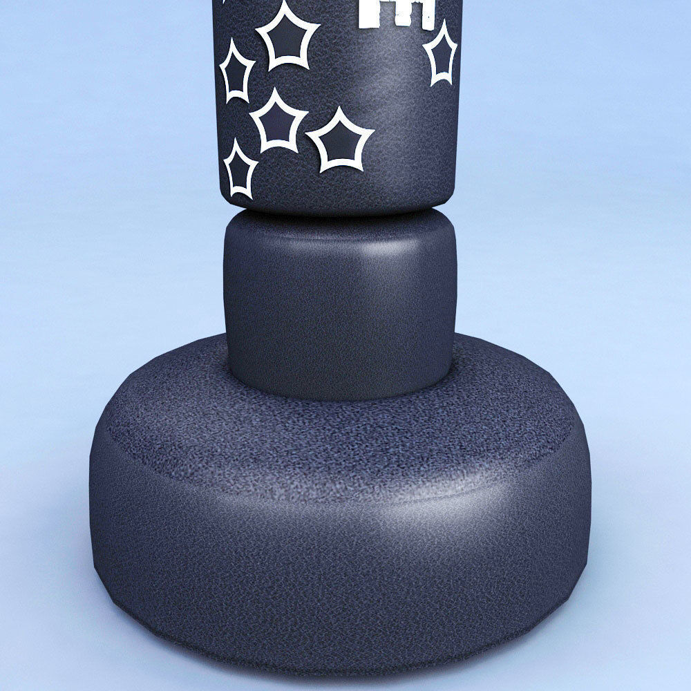 Boxing punching bag lowpoly 3d model Low-poly 3D model_1