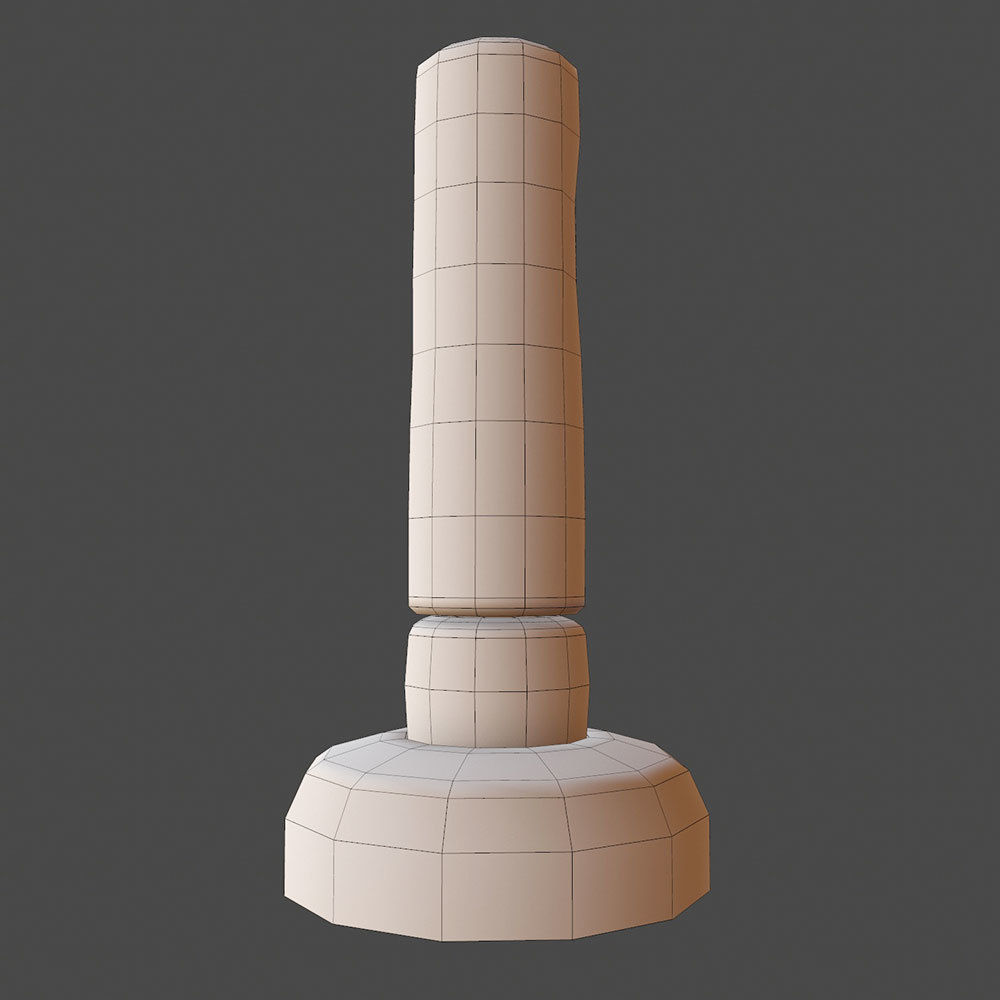 Boxing punching bag lowpoly 3d model Low-poly 3D model_4