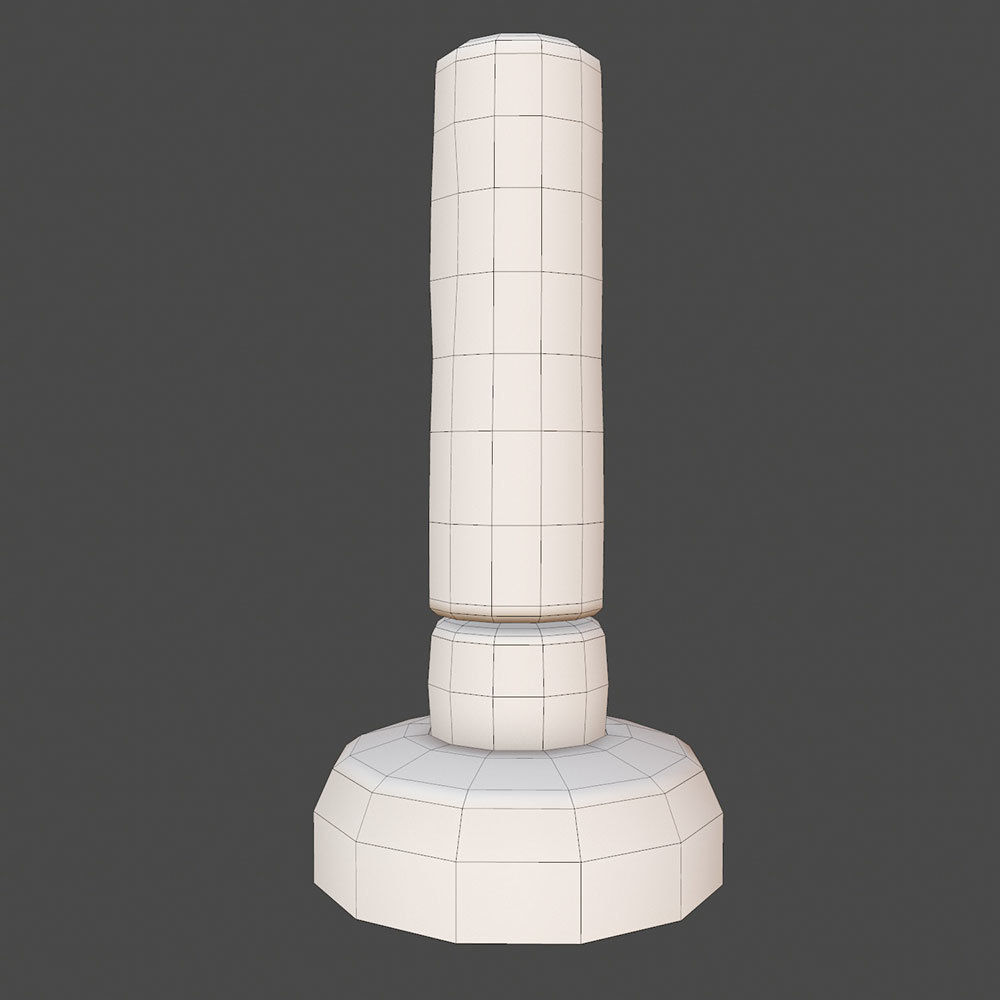 Boxing punching bag lowpoly 3d model Low-poly 3D model_2