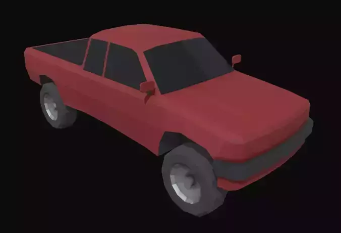 Pickup Truck Low Poly