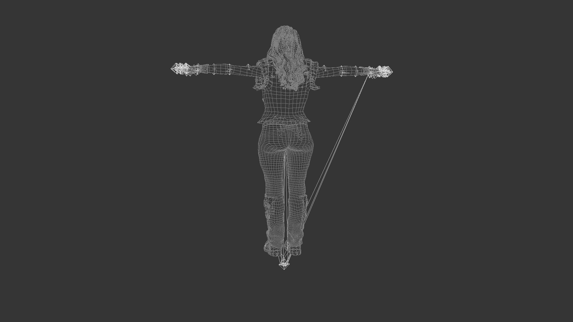 Alissa White Gluz  Low-poly 3D model_7