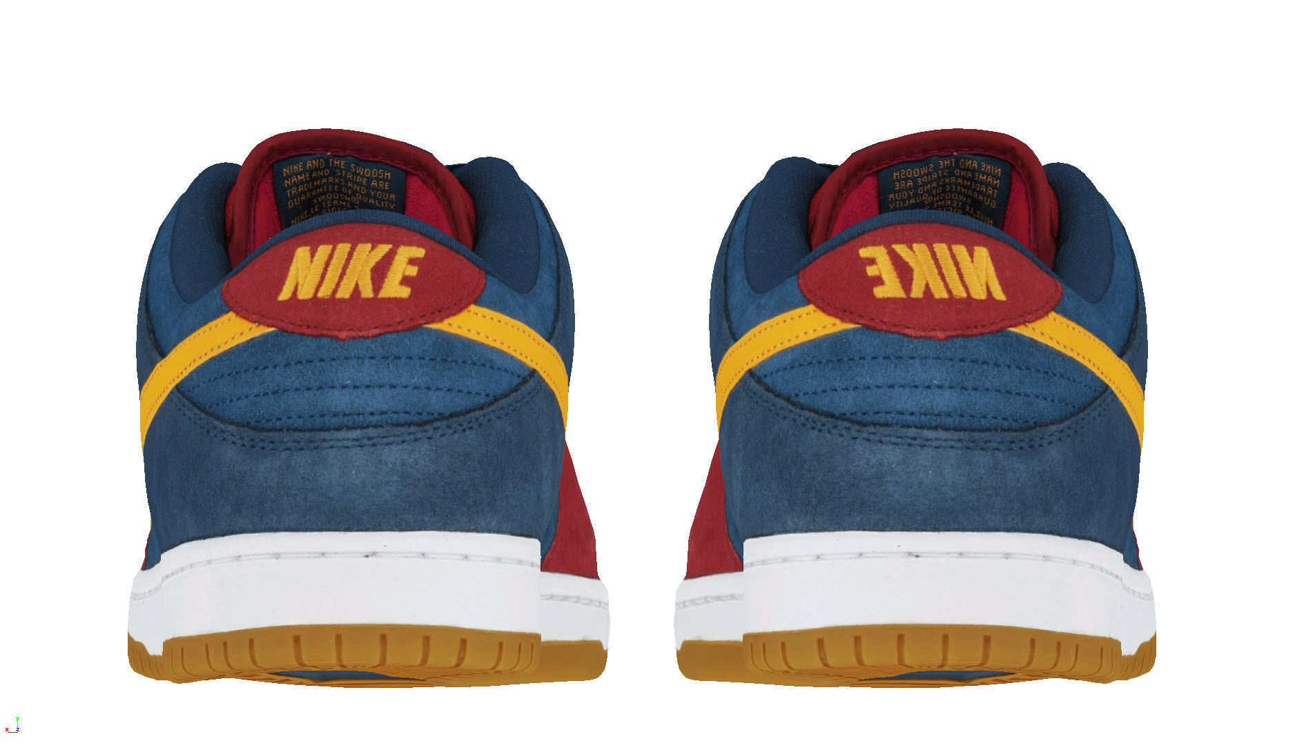 Nike air jordan 1 SB Dunk Low Barcelona 3D model_5
