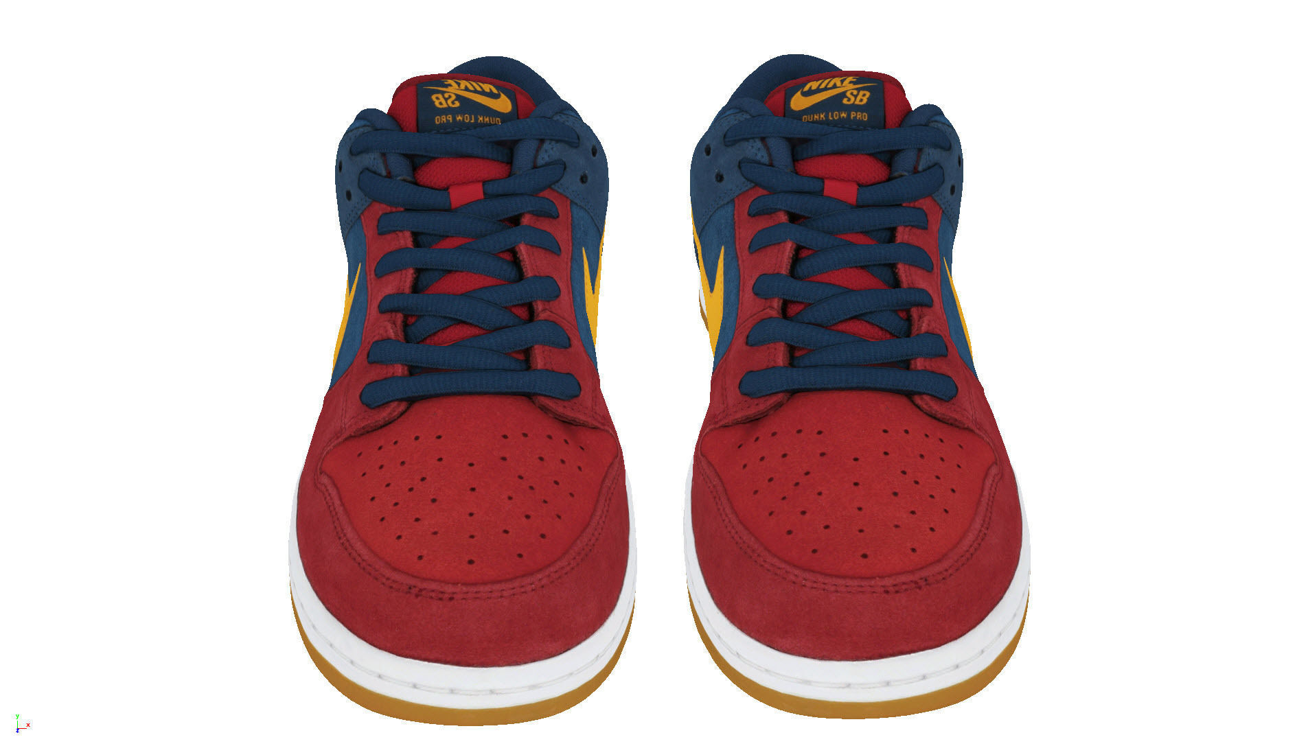 Nike air jordan 1 SB Dunk Low Barcelona 3D model_2