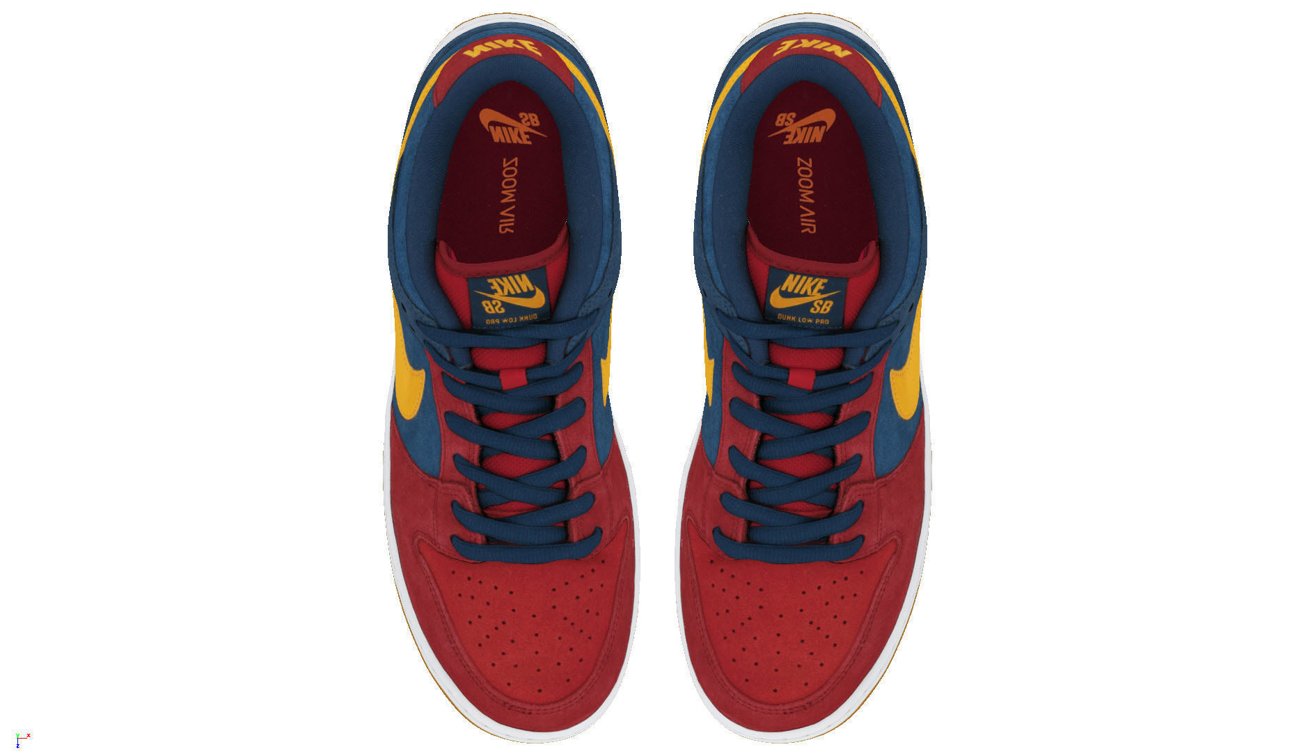 Nike air jordan 1 SB Dunk Low Barcelona 3D model_7