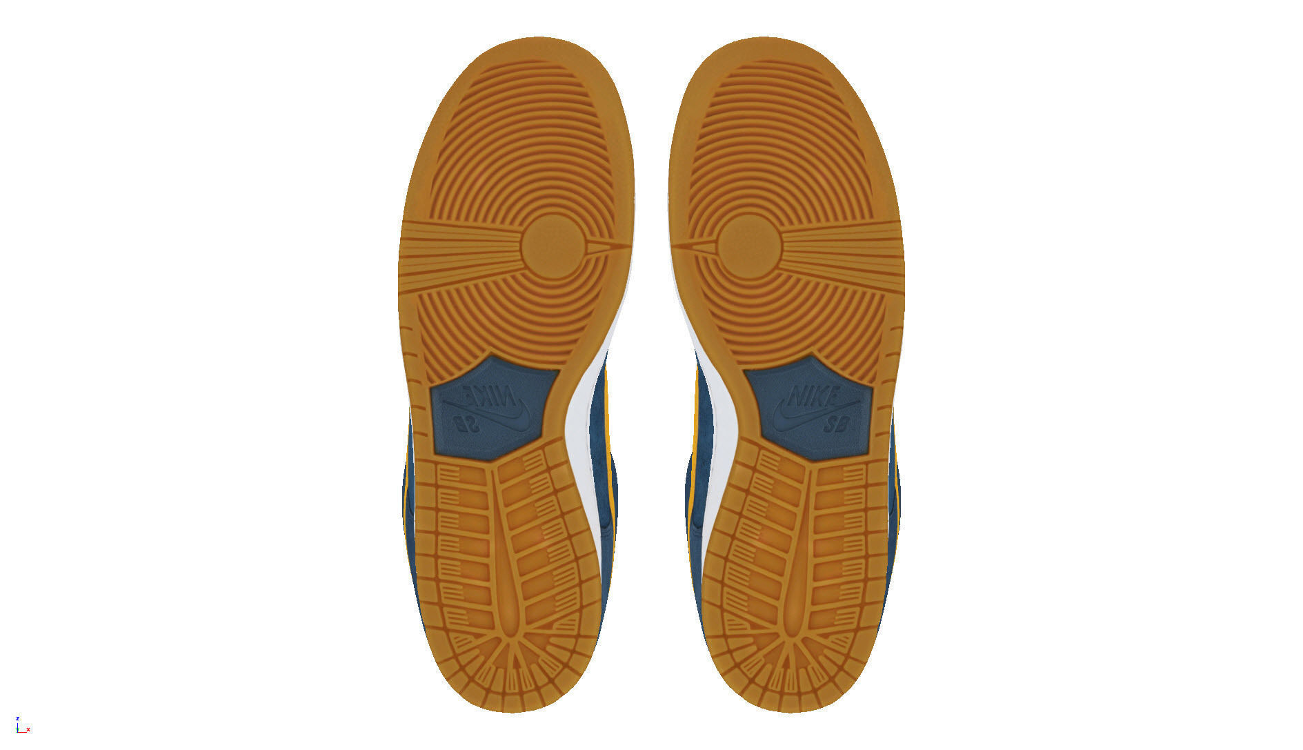 Nike air jordan 1 SB Dunk Low Barcelona 3D model_8