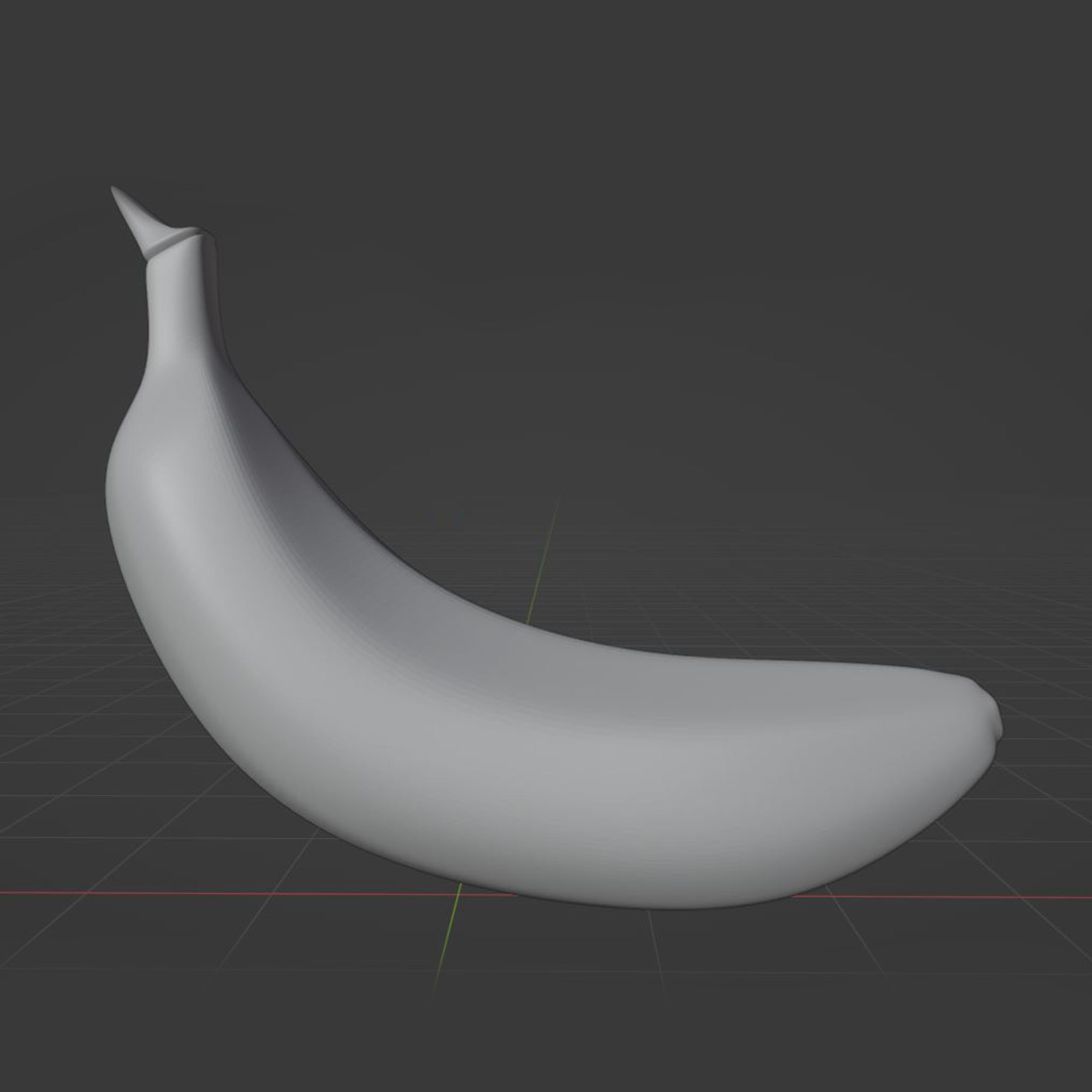 ripe yellow green banana fruit Low-poly 3D model_7