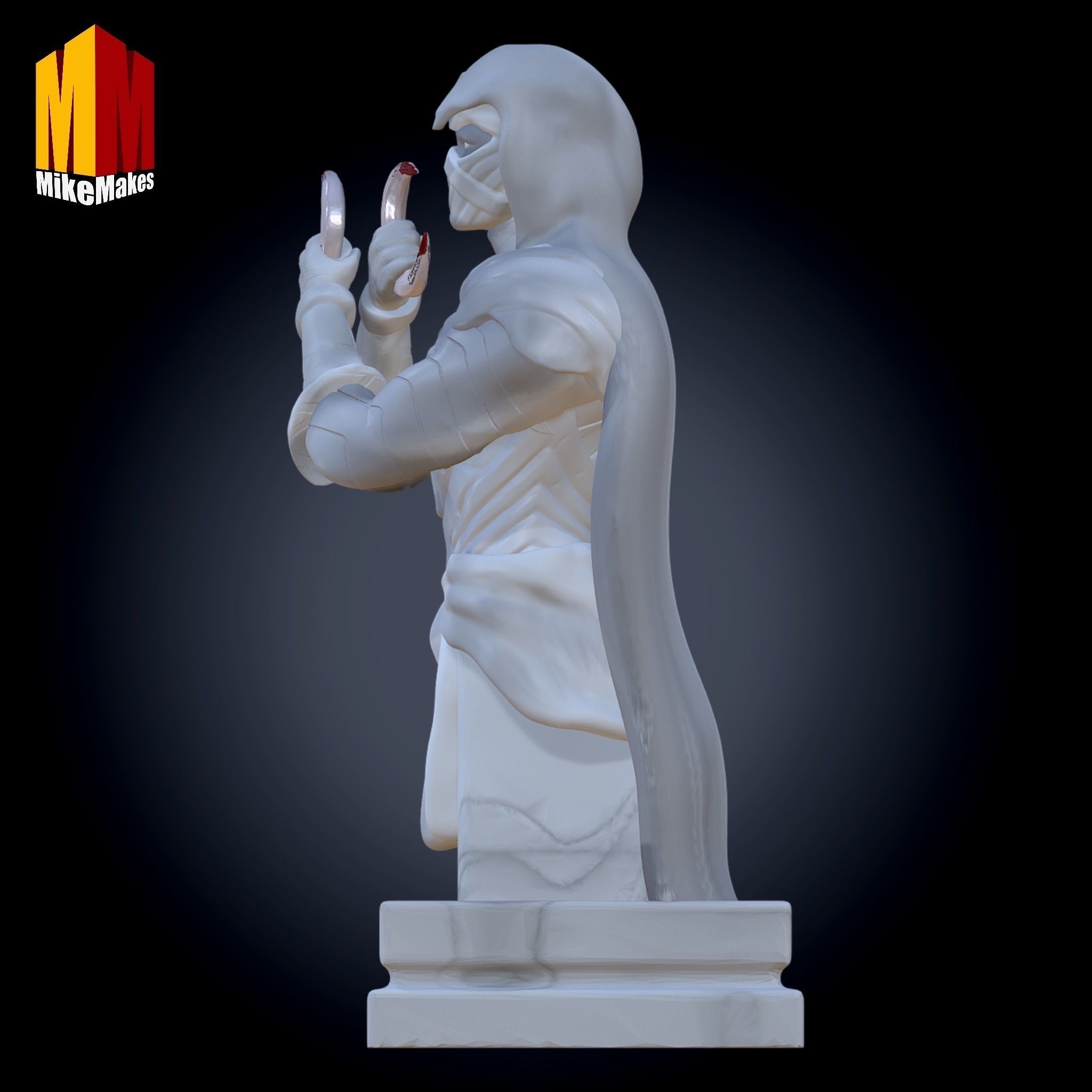 Moon Knight Bust Marvel Superhero 3D print model_1