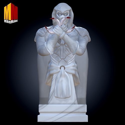 Moon Knight Bust Marvel Superhero  3D print model