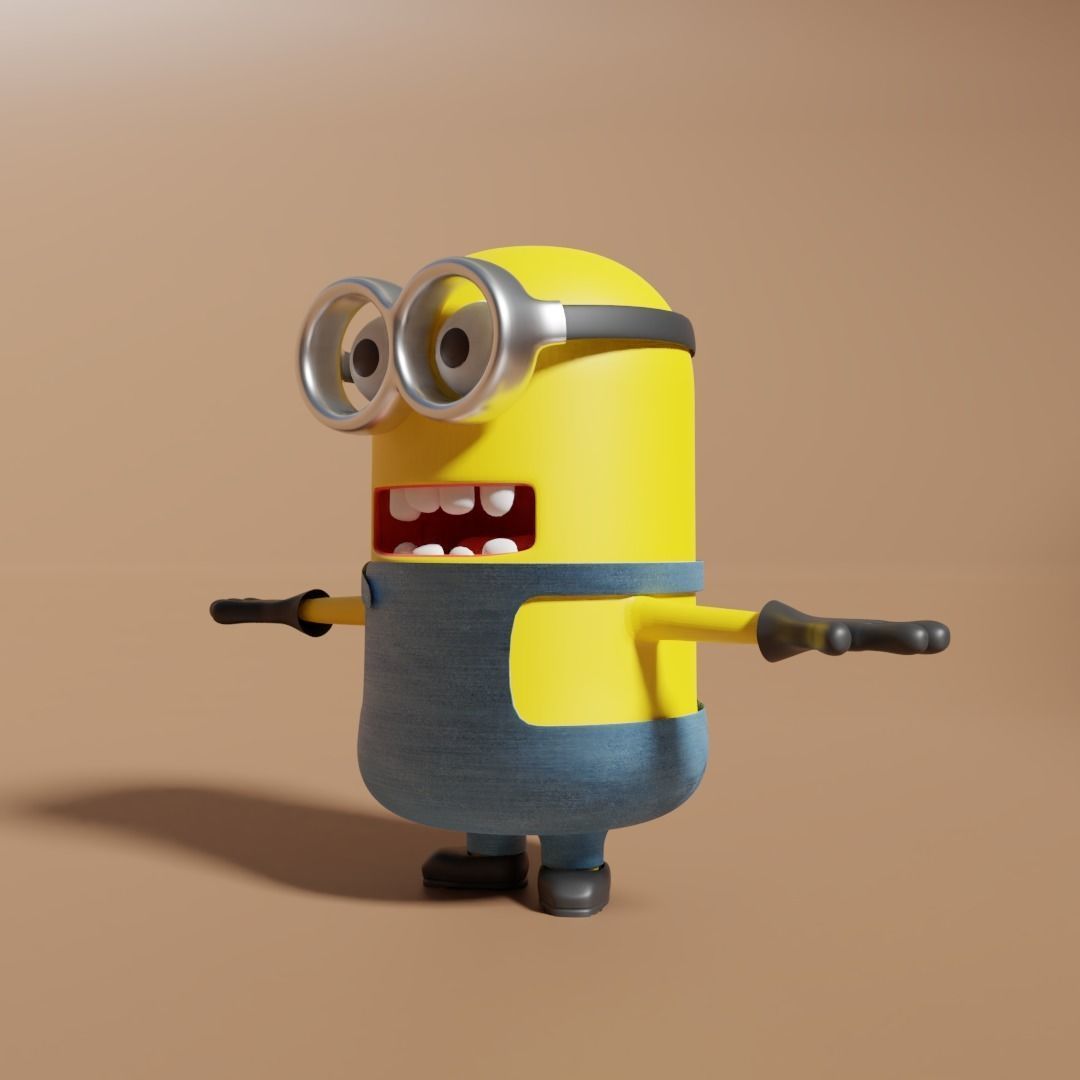 Minion 3d Model Low-poly 3D model_4