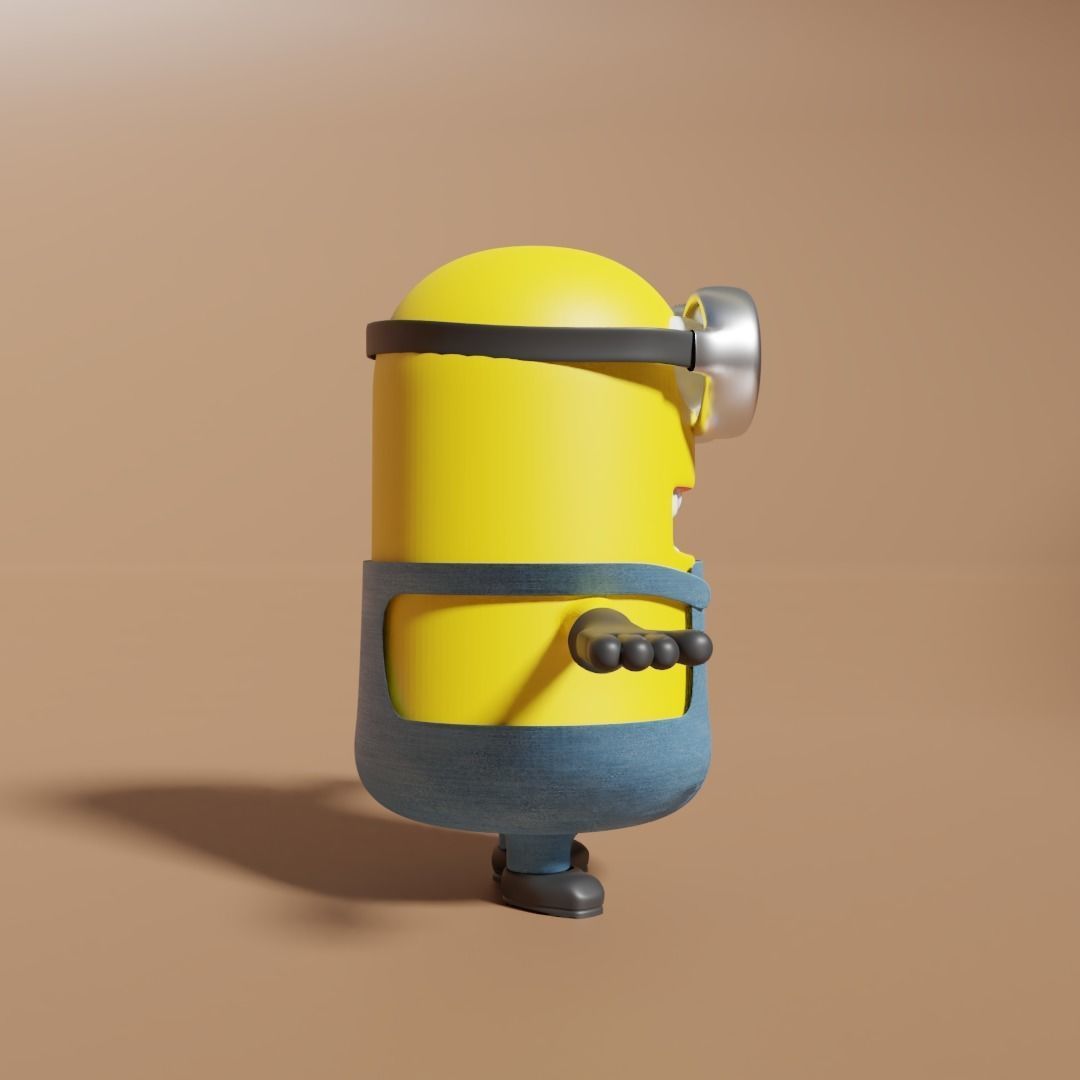 Minion 3d Model Low-poly 3D model_2