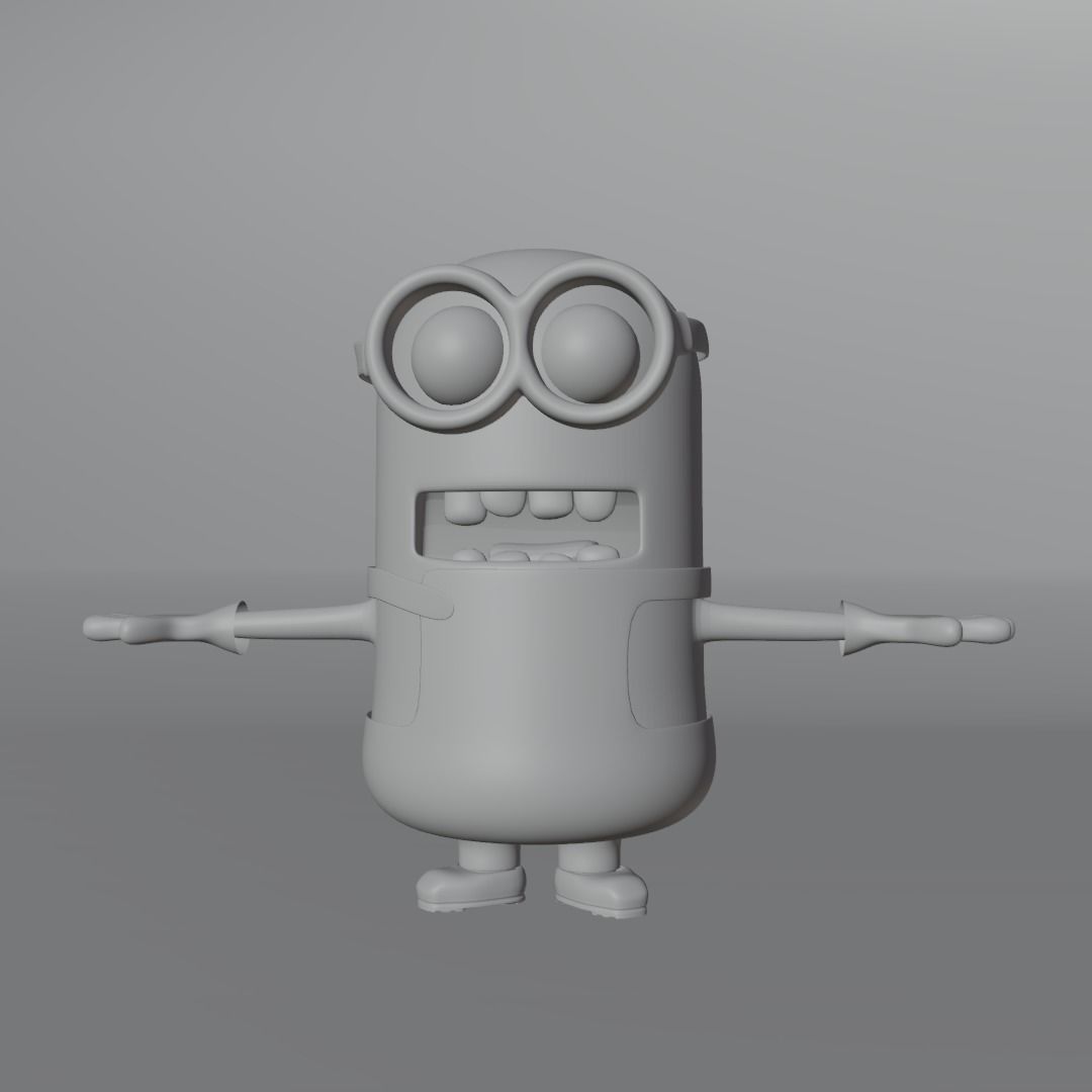 Minion 3d Model Low-poly 3D model_8