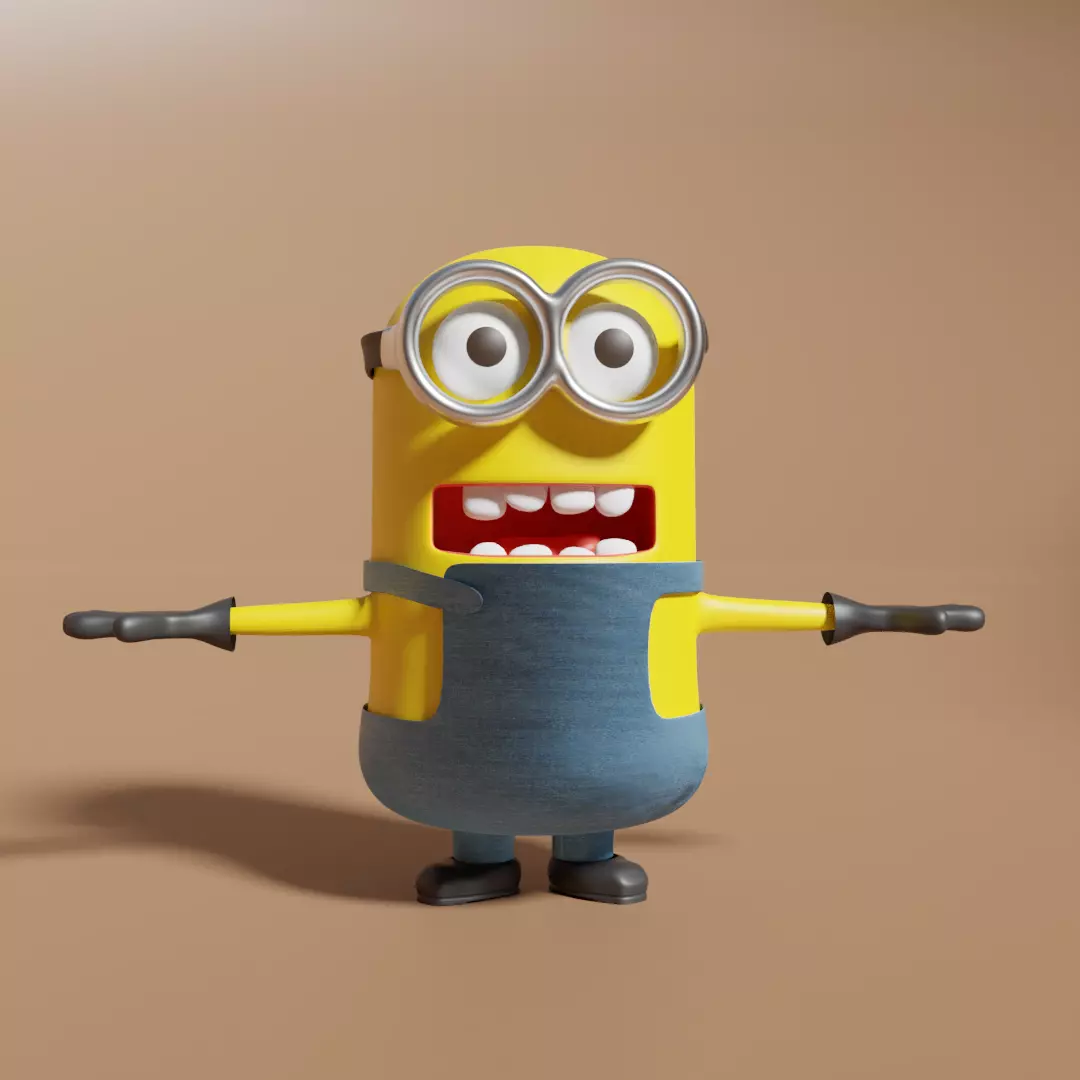 Minion 3d Model Low-poly 3D model_0