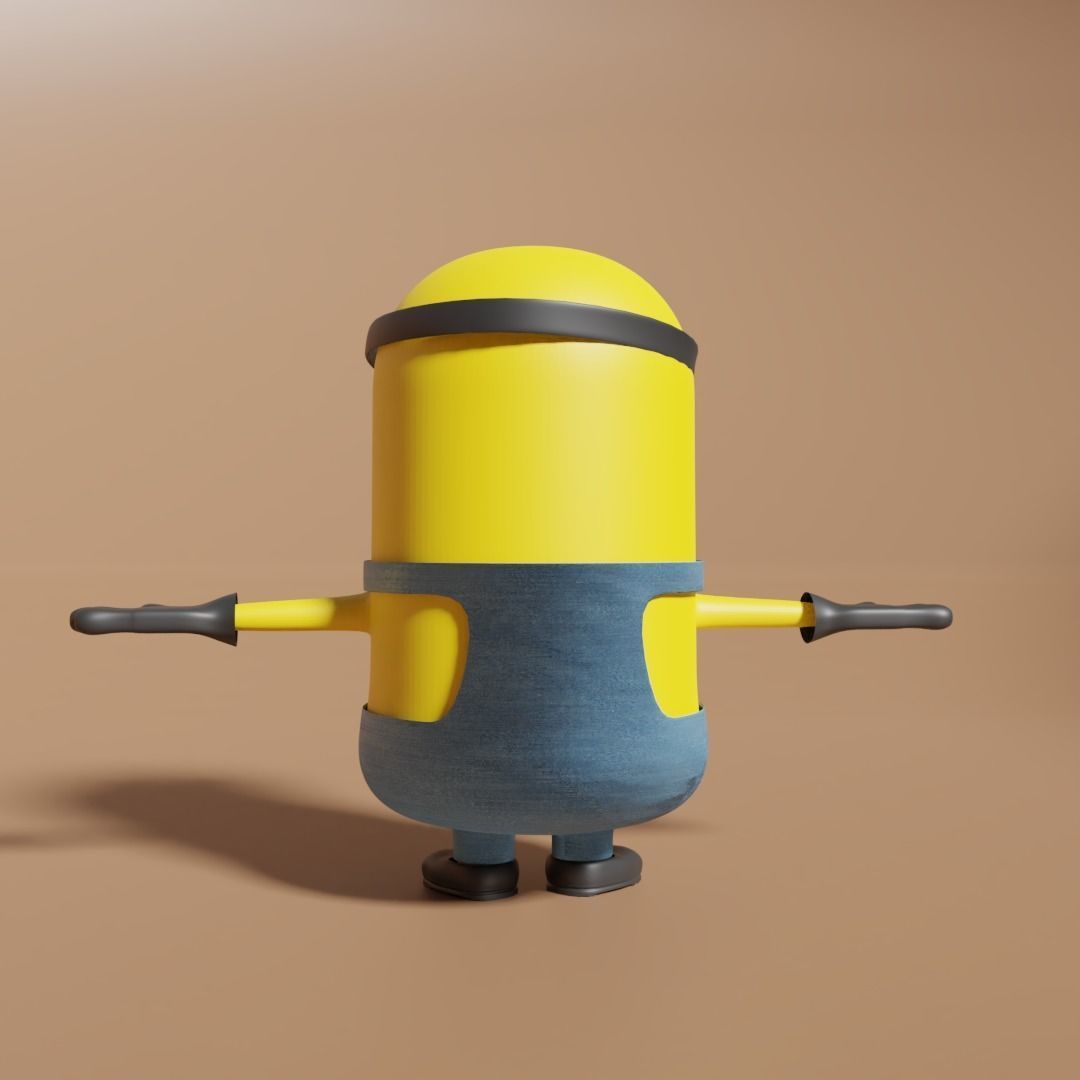 Minion 3d Model Low-poly 3D model_1