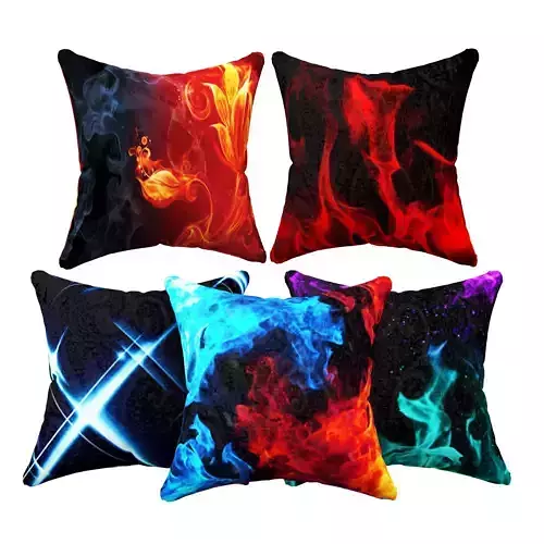 decorative pillows set 1 3D model