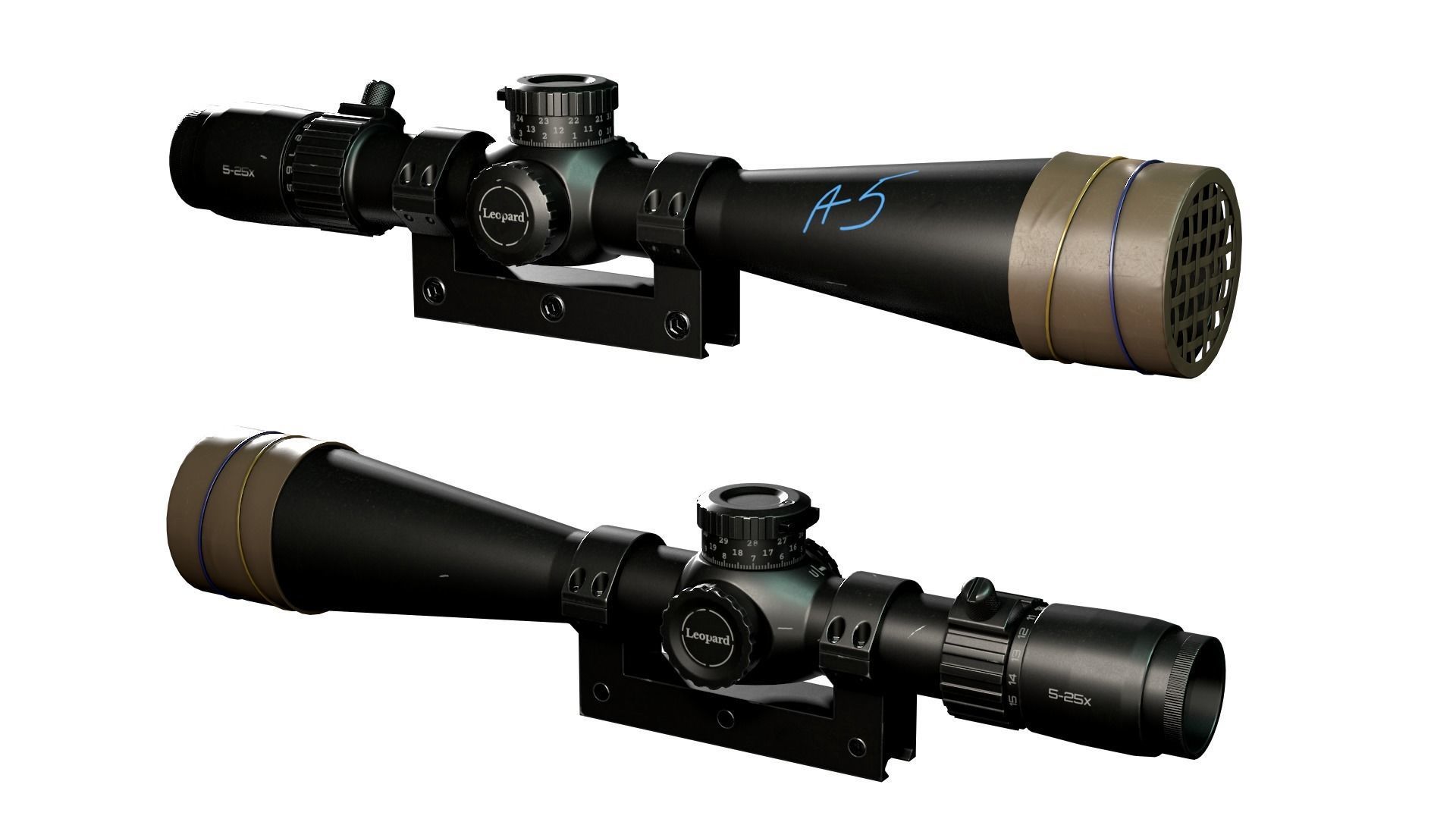 AXMC sniper riffle Low-poly 3D model_22