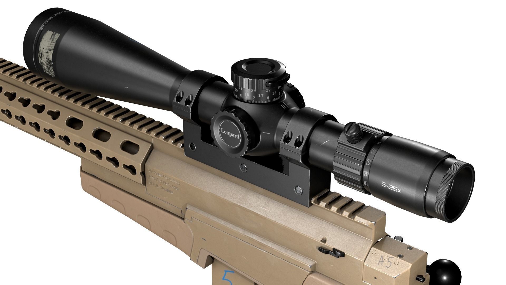 AXMC sniper riffle Low-poly 3D model_12