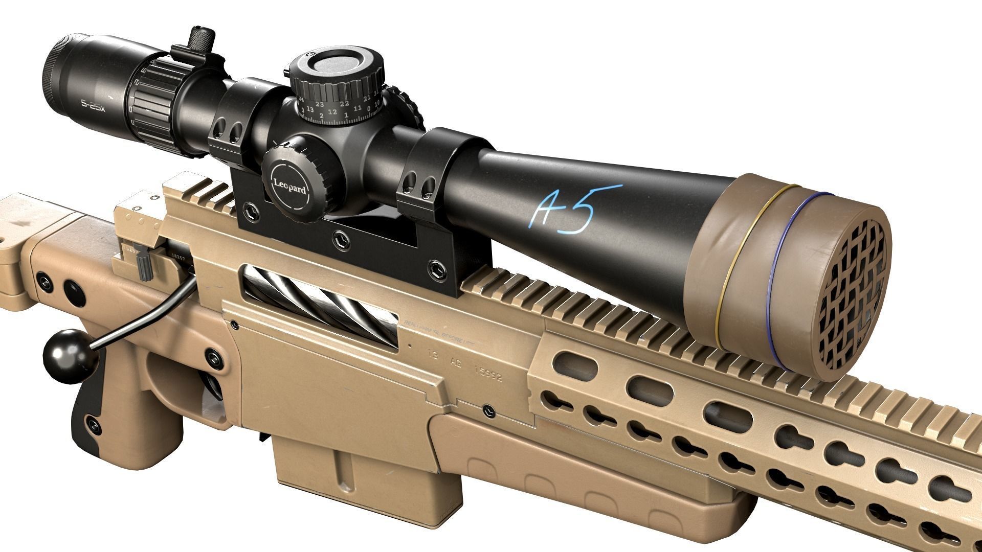 AXMC sniper riffle Low-poly 3D model_10